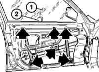 Руководство по ремонту BMW 5 (E39) (БМВ 5) 1996-2001 г.в. 13.27 Снятие и установка электрического стеклоподъемника