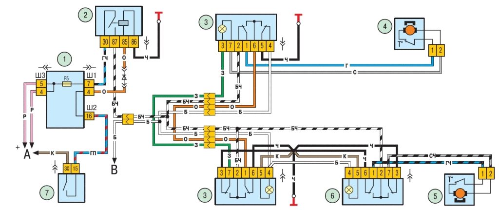 схема электропроводки на ниву шевроле