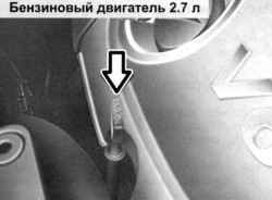 Щуп маслозаливной горловины
