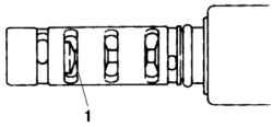 Первичная проверка положения золотникового клапана управляющего масляного клапана