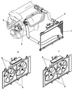 Компоненты системы охлаждения автомобилей Mazda 6