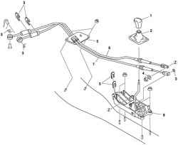 Механизм переключения передач автомобиля Mazda 6