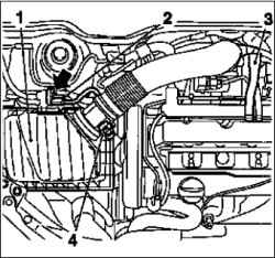 Замена регулятора генератора (двигатель Z18XE, с кондиционером)