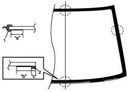 Схема нанесения грунтовки на внешнюю сторону поверхности с керамическим покрытием