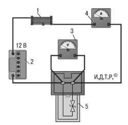 Электрическая схема проверки датчика температуры