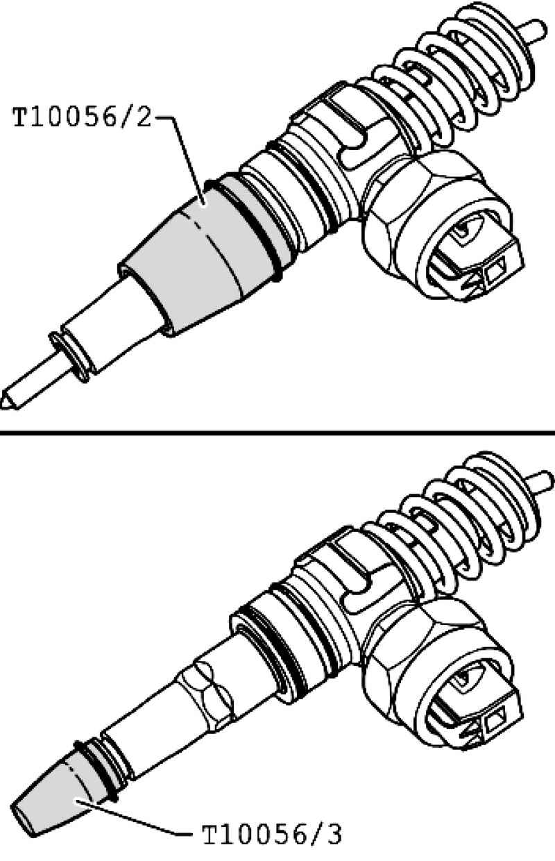 Ремонт форсунок туарега. Калибр для установки насос форсунок Туарег 2.5 дизель. Разъем на насос форсунки Фольксваген 2.5. Touareg 2.5 разъём форсунки. Резинка разъема насос форсунок Туарег.
